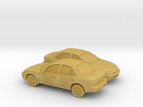 1/160 2X 1998 Chevrolet Cavalier Sedan in Tan Fine Detail Plastic