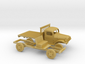 1/160 1945-50 Dodge Power Wagon Flat Bed in Tan Fine Detail Plastic