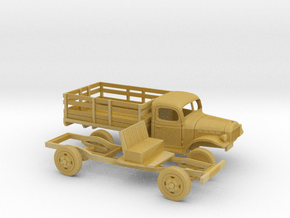 1/87 1945-50 Dodge Power Wagon Stake Bed in Tan Fine Detail Plastic