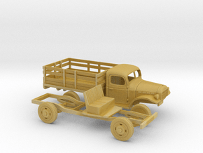 1/160 1945-50 Dodge Power Wagon Stake Bed in Tan Fine Detail Plastic
