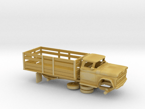 1/87 1962-66 Chevrolet C-50 Stake Bed in Tan Fine Detail Plastic