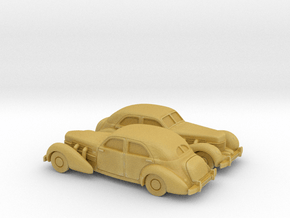 1/160 2X 1935 Cord 812 Sedan in Tan Fine Detail Plastic