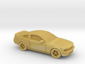 1/87 2007 Ford Mustang Stock Version in Tan Fine Detail Plastic