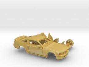 1/87 2007 Ford Mustang Stock Version 2 Piece Kit in Tan Fine Detail Plastic