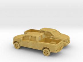 1/160 2X 2014-17 Ford F-150 Long Bed in Tan Fine Detail Plastic