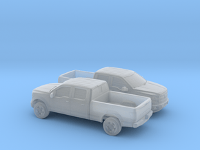 1/160 2X 2014-17 Ford F-150 Long Bed in Clear Ultra Fine Detail Plastic