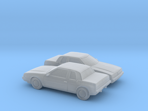 1/160 2X 1985-89 Oldsmobile Toronado in Clear Ultra Fine Detail Plastic