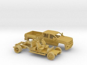 1/87 2015 Chevrolet Silverado Dually Long Bed Kit in Tan Fine Detail Plastic