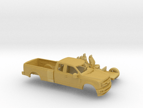 1/87 2017 Ford F-Series Ext Cab Long Bed Kit in Tan Fine Detail Plastic