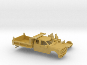 1/160 2017 Ford F-Series Ext Cab Dually Dump Bed K in Tan Fine Detail Plastic