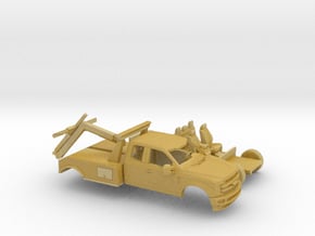 1/87 2017 Ford F-Series Ext.Cab Tow Truck Kit in Tan Fine Detail Plastic