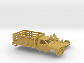 1/87 2017 Ford F-Series  Reg.Cab Stakebed Kit in Tan Fine Detail Plastic