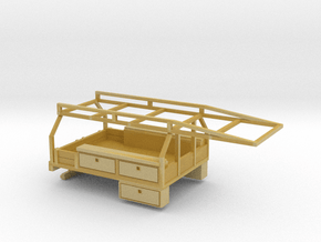 1/64 Contractor Bed for Dually Pickups in Tan Fine Detail Plastic