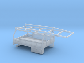 1/64 Contractor Bed for Dually Pickups in Clear Ultra Fine Detail Plastic