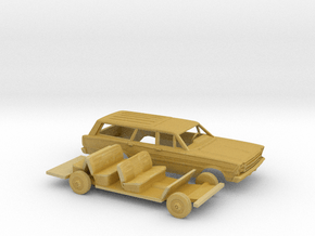 1/160 1966 Ford Country Squire Kit in Tan Fine Detail Plastic