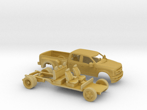 1/64 2017 Ford F Series Crew Dually Bed Kit in Tan Fine Detail Plastic