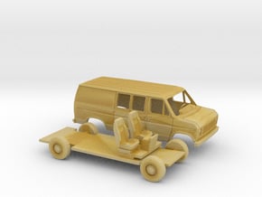 1/87 1975-91 Ford E-Series Delivery Van Kit in Tan Fine Detail Plastic