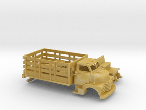 1/87 1949 Chevy COE Stakebed Kit in Tan Fine Detail Plastic
