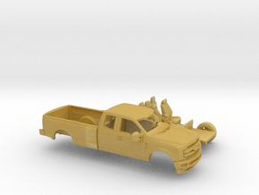 1/64 2017 Ford F-Series Ext Cab Long Bed Kit in Tan Fine Detail Plastic