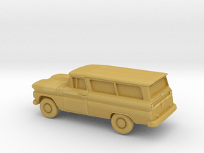 1/87 1960/61 Chevrolet Suburban in Tan Fine Detail Plastic