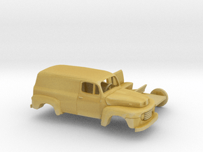 1/120 1948-50 Ford F 1 Panel Truck Two Piece Kit in Tan Fine Detail Plastic