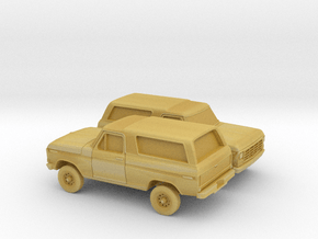 1/160 2X 1978-79 Ford Bronco in Tan Fine Detail Plastic