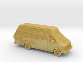 10 cm 1986-93 Dodge Ram Custom Van  in Tan Fine Detail Plastic