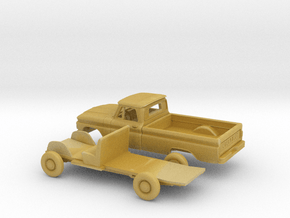 1/160 1963-66 Chevrolet C-10 Fleetside Small W.Kit in Tan Fine Detail Plastic