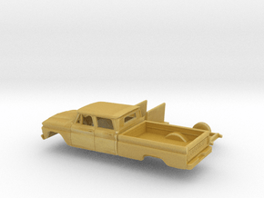 1/160 1963-66 Chevrolet C10 Fleetside Crew Small W in Tan Fine Detail Plastic