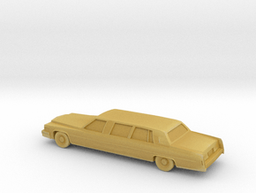 1/220 1979 Cadillac Fleetwood Custom Limousine in Tan Fine Detail Plastic