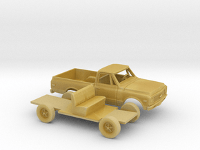 1/87 1970-72 Chevy C-Series Short Bed Kit in Tan Fine Detail Plastic