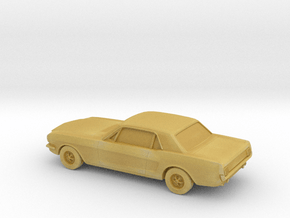 1/220 1964 Ford Mustang GT in Tan Fine Detail Plastic