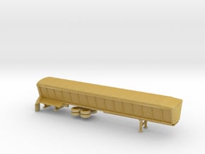 1/87 Semi Dump Trailer in Tan Fine Detail Plastic