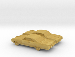 1/160 2X 1964 Buick Wildcat Coupe in Tan Fine Detail Plastic
