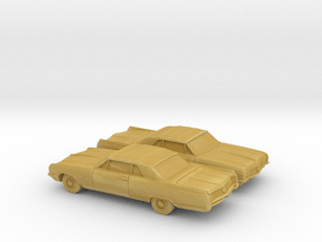 1/160 2X 1964 Buick Wildcat Convertible in Tan Fine Detail Plastic