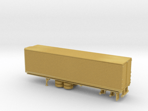 1/87 1970tys Semi Trailer in Tan Fine Detail Plastic