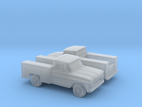 1/160 2X 1962 Chevrolet C-Series Utility in Clear Ultra Fine Detail Plastic