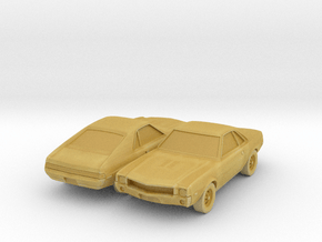 1/160 2X 1969 AMC AMX in Tan Fine Detail Plastic