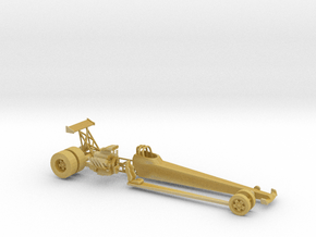 1/160  Fuel Dragster Kit in Tan Fine Detail Plastic