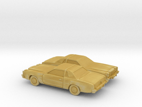 1/160 2X 1978-79 Chrysler Cordoba in Tan Fine Detail Plastic