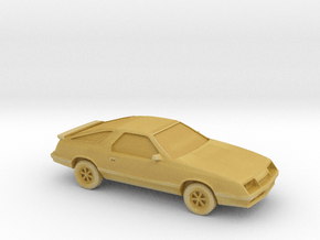 1/64 1984-86 Dodge Daytona in Tan Fine Detail Plastic