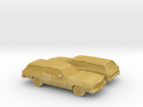 1-160 2X 1974-76 Ford Torino Station Station Wagon in Tan Fine Detail Plastic