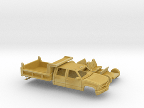 1/160 1990-98 Chevrolet Silverado CrewCab Dump Kit in Tan Fine Detail Plastic