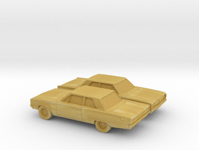 1/160 2X 1968 Dodge Coronet 2Door Sedan in Tan Fine Detail Plastic