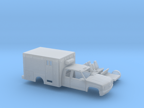 1/160 1990-98 Chevy Cheyenne ExtCab Ambulance Kit in Clear Ultra Fine Detail Plastic