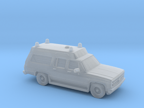 1/87 1980-88 Chevrolet Suburban Ambulance in Tan Fine Detail Plastic
