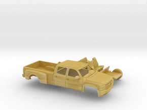 1/87 1999-02 Chevy Silverado 3500 CrewCabDuallyKit in Tan Fine Detail Plastic