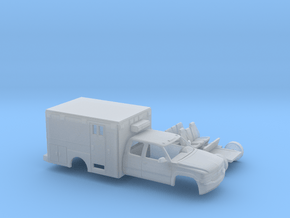1/160 1999-02 Chevy Silverado EXTCab Ambulance Kit in Clear Ultra Fine Detail Plastic