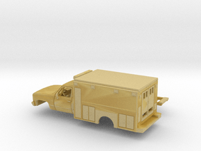 1/87 1981-88 GMC Sierra Reg Cab Ambulance Kit in Tan Fine Detail Plastic