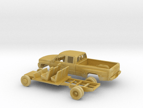 1/87 Dodge Ram Extended Cab Dually Kit in Tan Fine Detail Plastic
